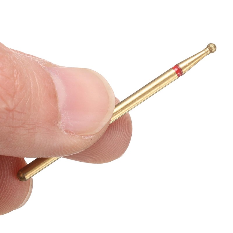 sourcing map 6pcs 200-230 Grits Diamond Grinding Bit 1.8mm Ball