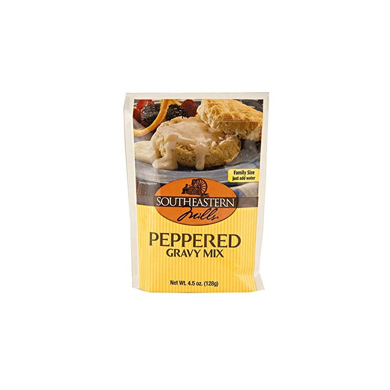 Southeastern Mills Old-Fashioned Peppered Gravy Mix, 4.5 Oz. Package (Pack