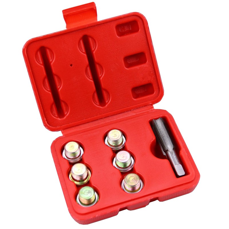 BestsQ Oil Drain Plug Tap Thread Repair Kit Oil Pan