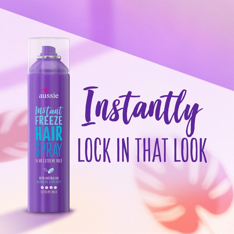 Aussie Instant Freeze With Jojoba Oil & Sea Kelp Hairspray,