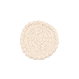 Afternoon Tea Living JE30 Cup & Saucer Knit Pot Mat, White