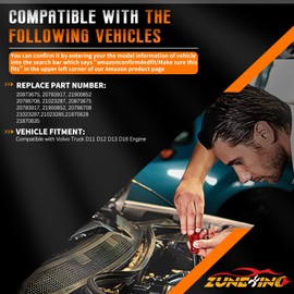 ZuneXino Fuel Filter Housing 21023287 Compatible with Volvo Truck MP7 MP8 MP10 D11 D12 D13 D16 Automative Repalcement Fuel Filter Housing, Replace OE 20786708 21870628