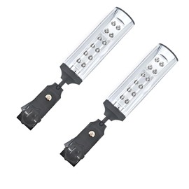 Barbecue Grill Light for Outdoor Kitchen, Battery Operated 12-LED BBQ Grill Light, Clamp on Grill Handle Lamp 360° Adjustable, Father's Day Gifts