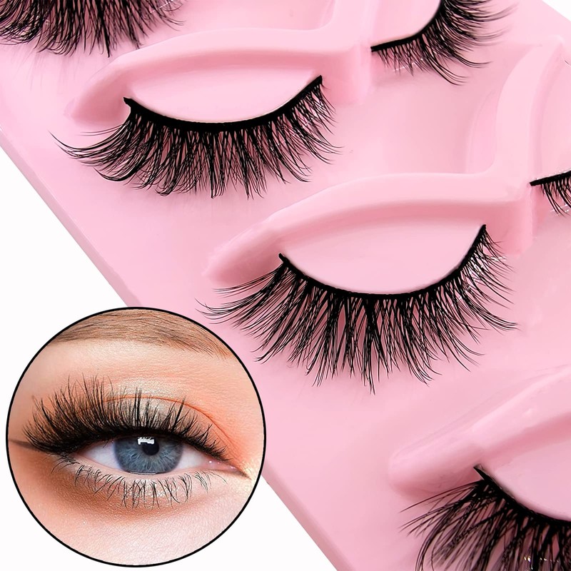 3D False Eyelashes, Cat Eye, Cat Eye Natural Artificial Eyelash