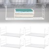 Amylove 4 Pieces 14.7 Inch Hanging Wire Shelf Organizer Closet