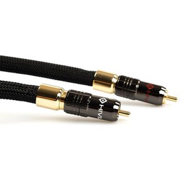 HiViLux High-end Reference HIFI NF RCA Cable OCC/SCC Diameter 14 mm for Stereo Pair (1.0 m Pair)