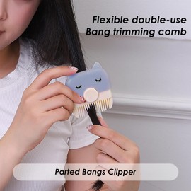 Razor Comb,Children Bangs Trimming Tool | Double-Sided Split Ends Trimmer for Teens Adults Women Girls, Portable Bangs Cutting Tool