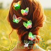 EARENT Light Up Butterfly Hair Clip Glow 5 PCS Lace
