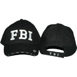 RFCO (New Embroidered FBI Police Black and White Baseball Style Cap Hat