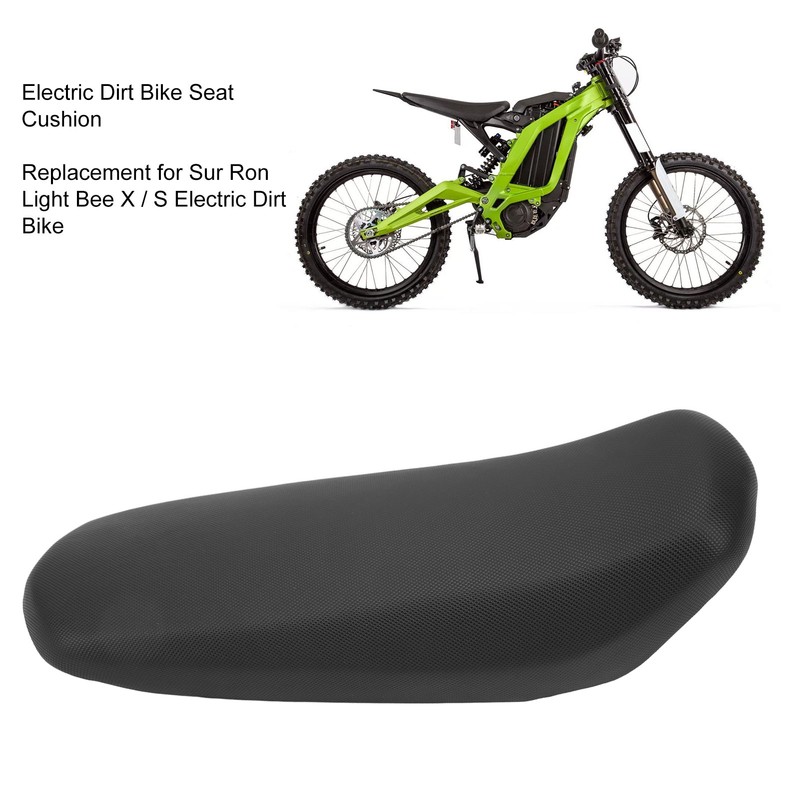 Electric Motorcycle Seat Cushion Black Leather Replacement for Sur Ron