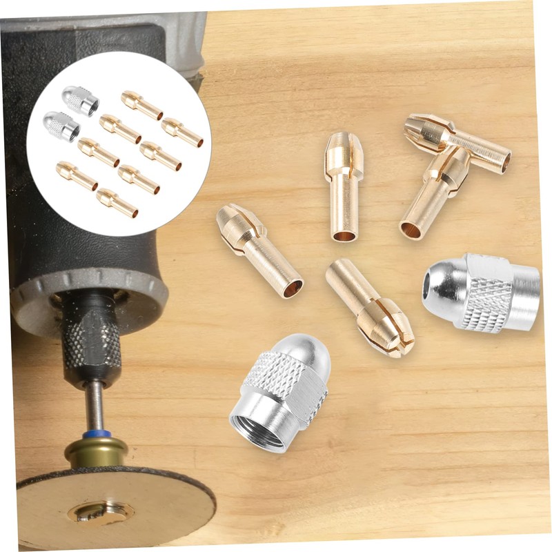 Operitacx 1 Set Brass Collet for Electric Grinding Drill Rotary