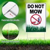 Blulu 4 Pcs Do Not Mow Sign with Metal H
