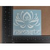 Om (Aum) Decal 4 Pack: Meditation Om, Om Symbol Flower,