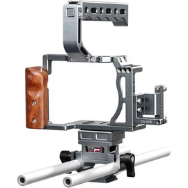 Vidpro CA-S7R Aluminum Camera Video Cage Rig for Sony Alpha A7 Series fits A7, A7 II, A7S, A7S II, A7R & A7R II Digital Cameras (NOT for A7R III - 3)