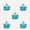 Coffee Cup Tile wall Sticker for Kitchen, Tea Cup wall