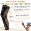 NOSIDAK Full Leg Compression Sleeve (Pair), Copper Knee Sleeves, Anti