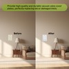 Central Vacuum Square Door Low Volt Inlet Wall Plate for