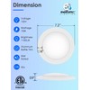 4 Pack 6 Inch LED Disk Light, Dimmable Flush Mount