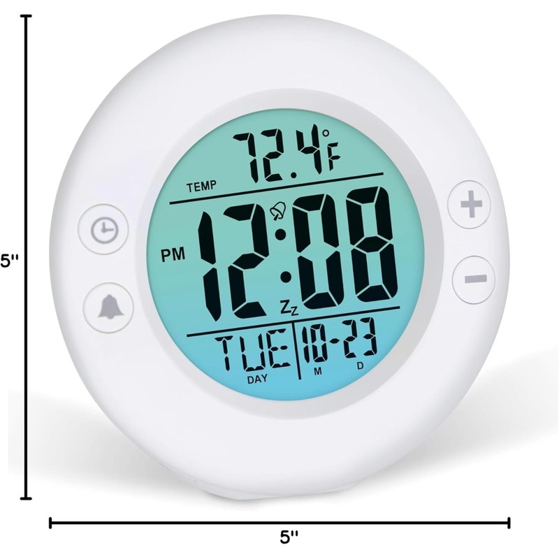 Westclox Digital Alarm Clock for Men & Women – 3.5"