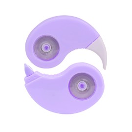 4 YIN YANG STARPLAST- Correctors, 4 pastel colors, 12mx5mm - LILA