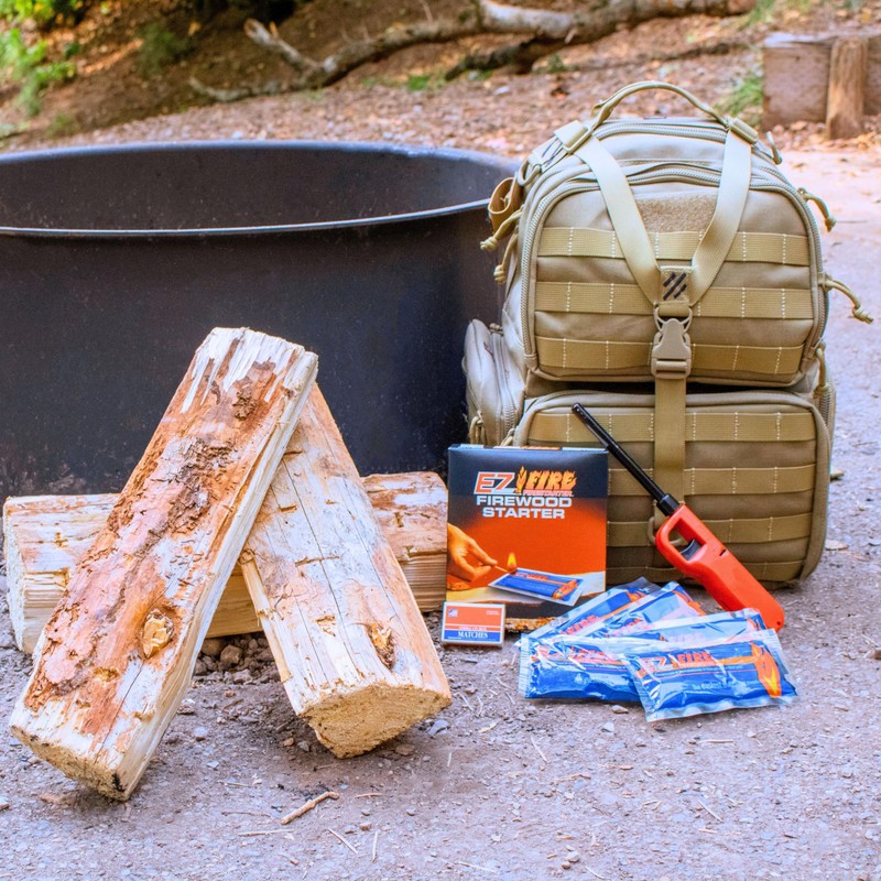 EZ Fire Firestarter – All-Natural Fire Starters for Campfires, Fire
