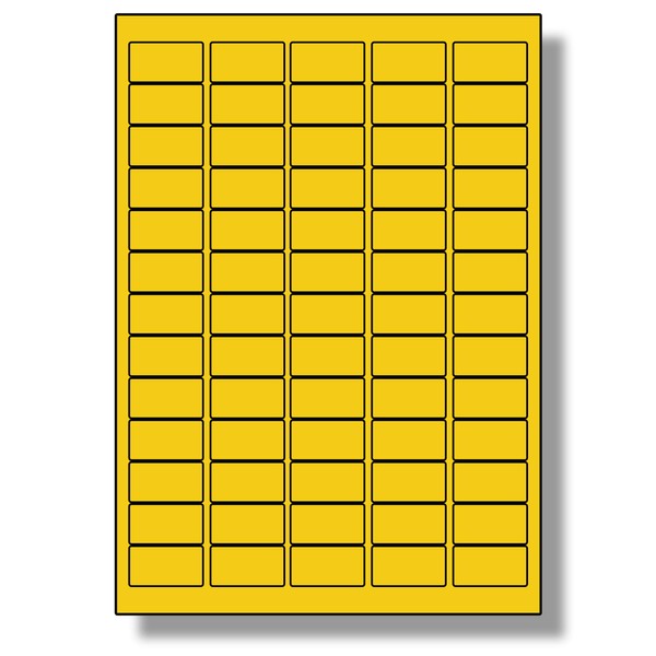 Label Planet® 65 Per Page/Sheet, 5 Sheets (325 Sticky YELLOW