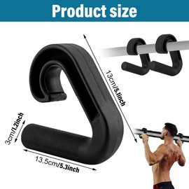 Neutral Grip Handles for Pull Up, Ergonomic Grip Handle Attachments for Pull-up Bars, Resistance Bands, Barbells, Fitness Equipment, Gym Equipment