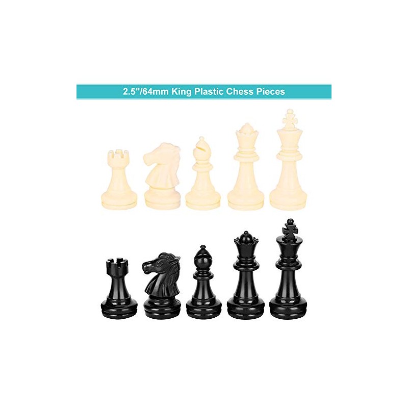 Juego de Ajedrez Completo - 32 Piezas de Ajedrez Estándar