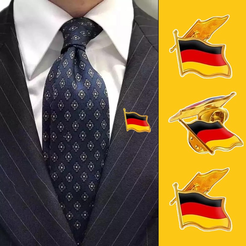 HAFRILY Pack of 10 Germany Flag Badges National Badge for
