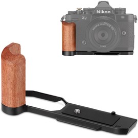 LEFTFOTO Z f Wooden Hand Grip L Bracket for Nikon ZF Camera, with Built-in Bottom Quick Release Plate for Arca for Quickly Switch on Gimbal/Tripods/Handheld Shooting (Black)