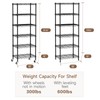 Golpart Small 6 Tier Shelves Storage Wire Shelving Unit Metal