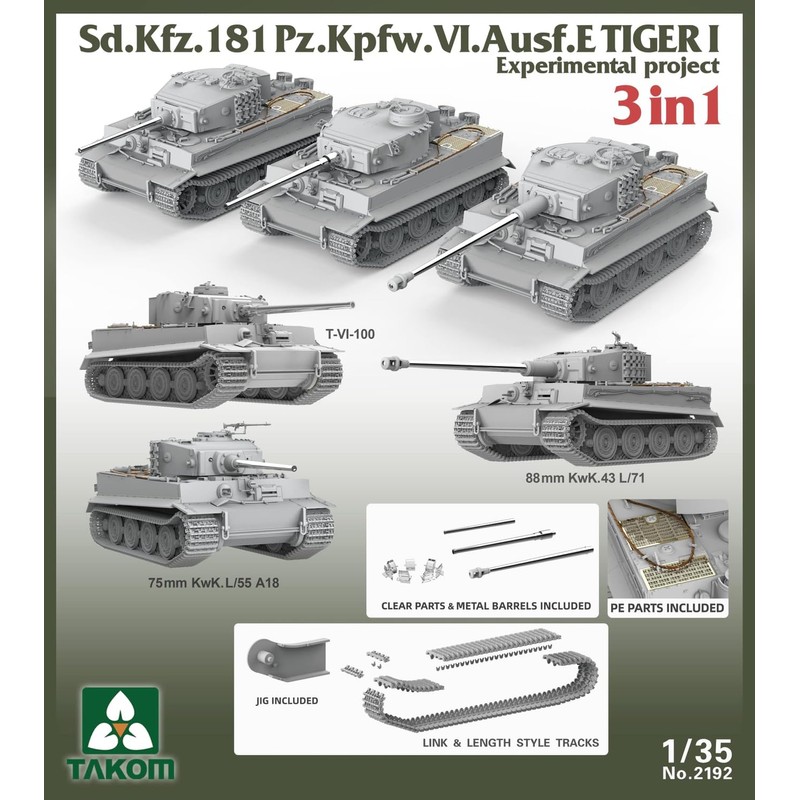 TAKOM 2192 1/35 Tiger I Sd.Kfz.181 Ausf.E Experimental - 3