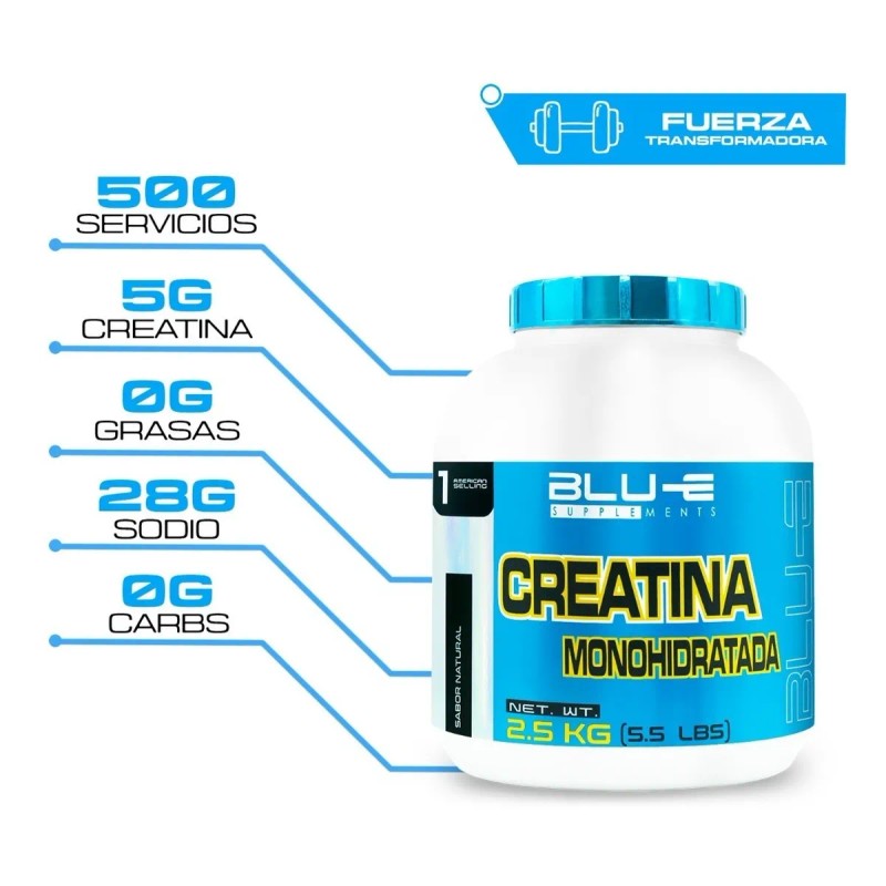 Creatina Blue 2.5kg+peptona Dinasty+reductor Abdominal Dinas