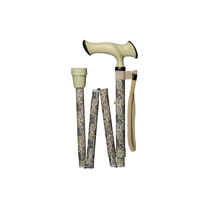 Gastrock Deluxe Folding Stick "Super-Soft Escort-Ergonomic" Paisley
