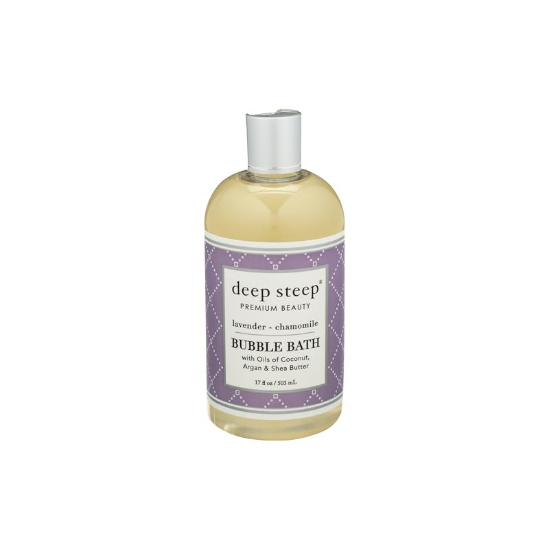 Deep Steep Bubble Bath, Lavender Chamomile, 17.5 Ounce