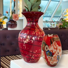 Murano Style Lina Vase Height Approx. 18.5 cm Handmade