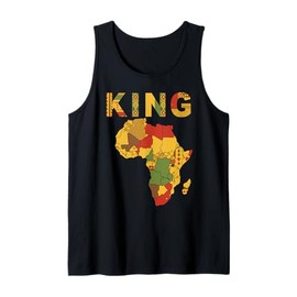 African Attire Kids Tee Black African King Boys Kente Cloth Tank Top