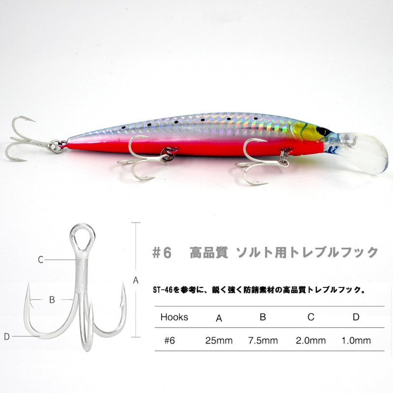 TSURINOYA Fixed Low Center of Gravity Heavy Sinking Minnow 4.3