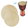 2pcs Drum Head Sheepskin Consistent Clear Sound for African Bongo