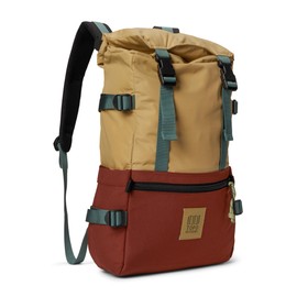 Topo Designs Rover Pack Classic, Sahara/Fire Brick, One Size