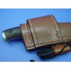 Cross draw knife sheath for the buck Selkirk with a