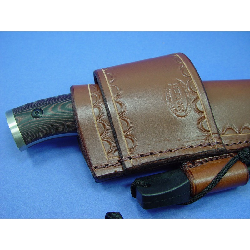 Cross draw knife sheath for the buck Selkirk with a