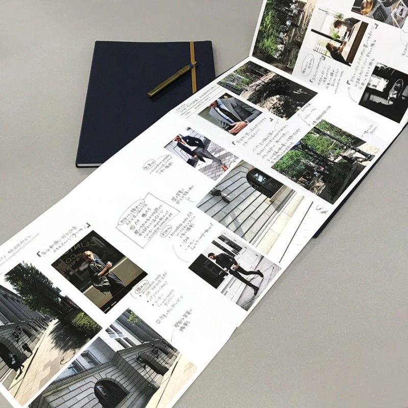 Japanese Premium Accordion Notebook - Scrapbook - Perforated - A4