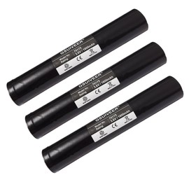 GSUIVEER 75175 Rechargeable Battery 3.6V 1800mAh Ni-CD Compatible with Streamlight Stinger 75175 75375 75300 75500 75810 76000 76300, PolyStinger, Pelican M9, FL126 Flashlight (3 Pack 75175 Battery)