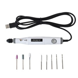 MYmama Electric Pin Vice, Drill, File Drill, File Drill, Nail Resin, Tool (Electric Pin Vise Body, Rakudori-kun)