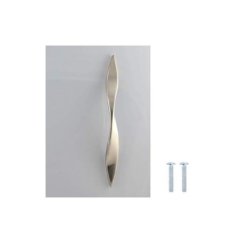 Decoranddecor Brushed Polished Twisted Kitchen Bathroom Cabinet Door Drawer Furniture