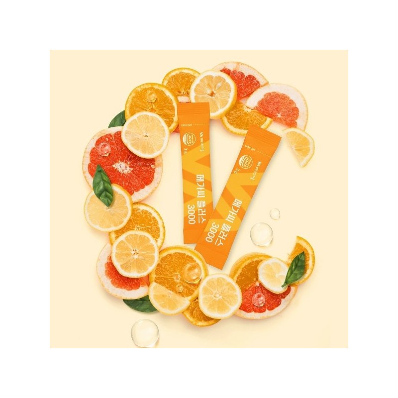 Vitamin Village 비타민마을 메가씨 플러스 3000 비타민C 분말 스틱 총360포