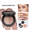 Eyebrow Powder, Two-Color Eyebrow Palette Pomade, Easy to Apply Eye