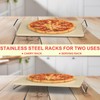 Universal Extra Large Pizza Stone with Rack for Oven, BBQ