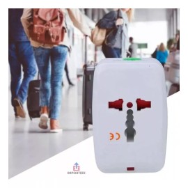 Importeek 5pz Adaptador Convertidor Clavija Corriente Universal Viaje